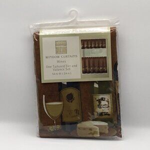(NWT) Window Curtain Wines